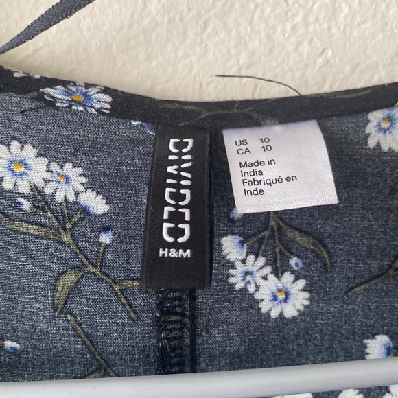 Divided Black Women's Floral Summer Wrap V Neck Dress - Picture 3 of 6